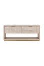 Modern European furniture - Oak Wood Tile 4-Drawer Dresser - www.oroa.com