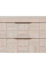 Modern European furniture - Oak Wood Tile 4-Drawer Dresser - www.oroa.com