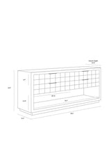 Modern European furniture - Oak Wood Tile 4-Drawer Dresser - www.oroa.com