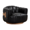Modern European furniture - Oak Base Barrel Swivel Armchair - www.oroa.com