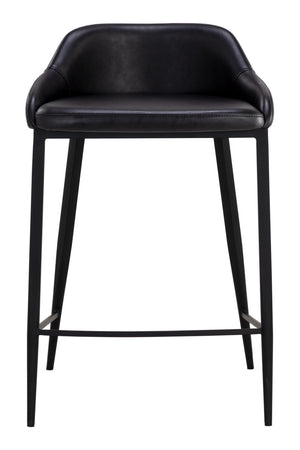 Low-Back Leather-Look Counter Stool | Splendido Astra | Oroa.com