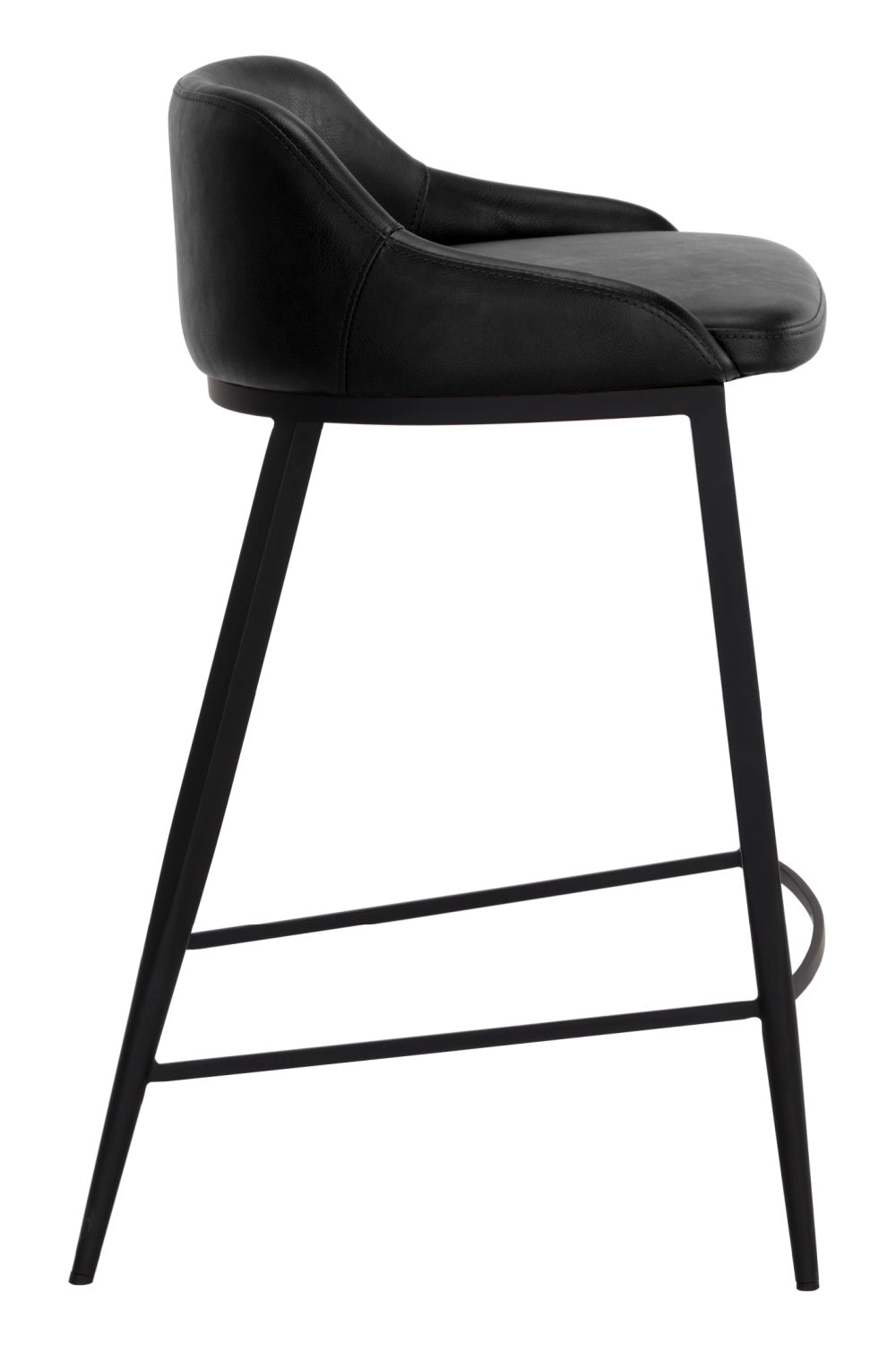 Low-Back Leather-Look Counter Stool | Splendido Astra | Oroa.com