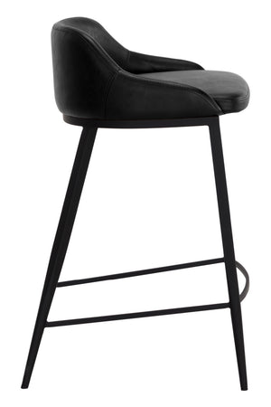 Low-Back Leather-Look Counter Stool | Splendido Astra | Oroa.com