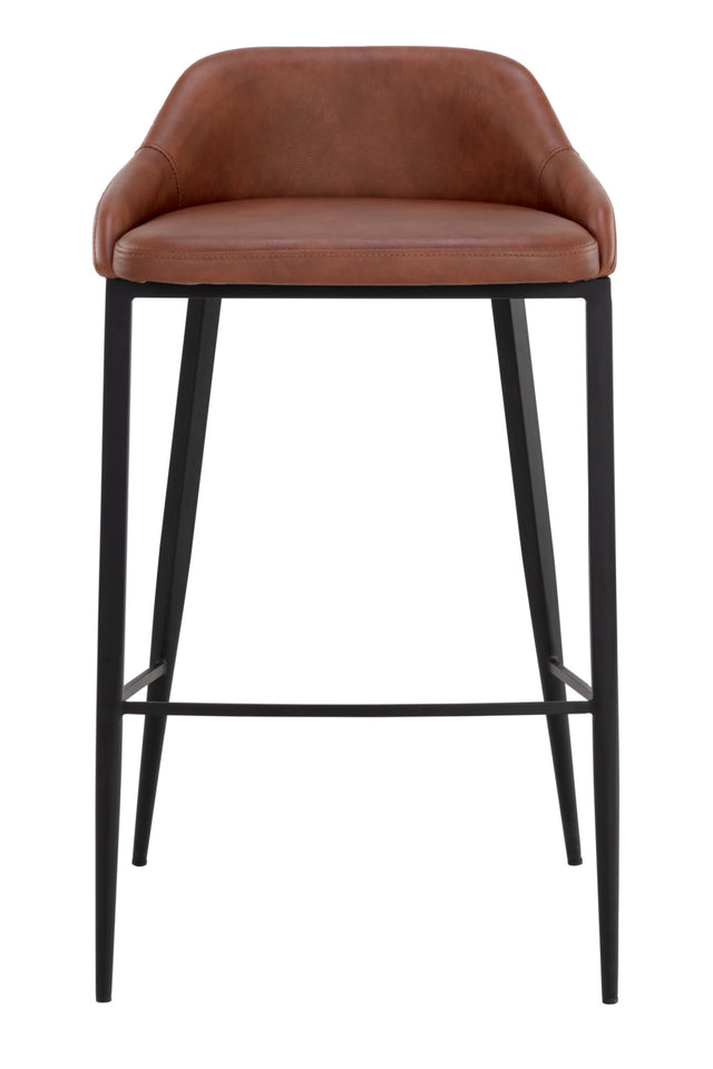 Low-Back Leather Look Bar Stool | Splendido Astra | Oroa.com