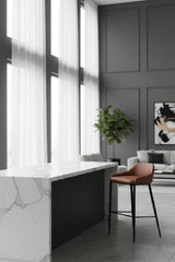 Modern European furniture - Low-Back Leather Look Bar Stool - www.oroa.com