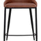Modern European furniture - Low-Back Leather-Look Counter Stool - www.oroa.com