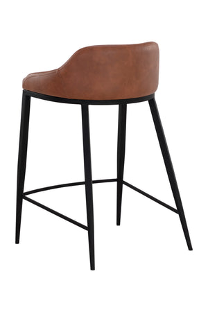 Low-Back Leather-Look Counter Stool | Splendido Astra | Oroa.com