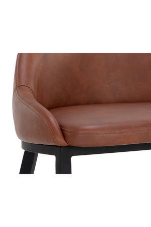 Low-Back Leather-Look Counter Stool | Splendido Astra | Oroa.com