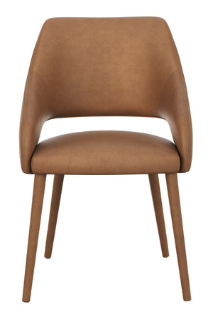 Modern European furniture - Monochromatic Leather Dining Chair - www.oroa.com