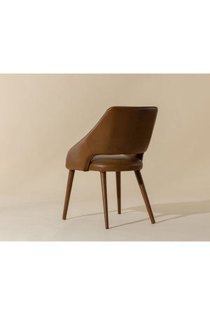 Modern European furniture - Monochromatic Leather Dining Chair - www.oroa.com