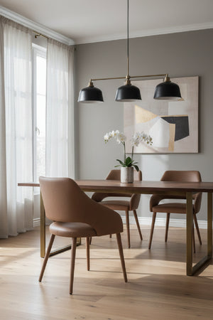Modern European furniture - Monochromatic Leather Dining Chair - www.oroa.com