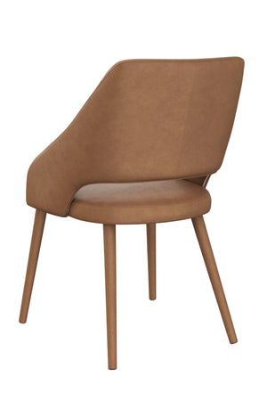 Modern European furniture - Monochromatic Leather Dining Chair - www.oroa.com