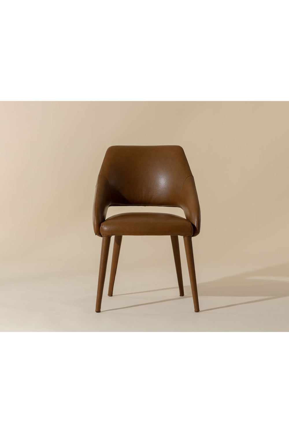 Modern European furniture - Monochromatic Leather Dining Chair - www.oroa.com