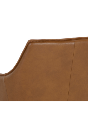 Swivel Leather Lounge Chair | Splendido Crosby