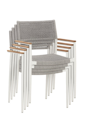 Modern European furniture - Stackable Indoor/Outdoor Dining Armchairs (2) - www.oroa.com