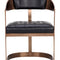 Modern European furniture - Antique Brass Framed Dining Chair - www.oroa.com