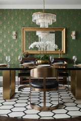 Modern European furniture - Antique Brass Framed Dining Chair - www.oroa.com