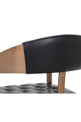 Modern European furniture - Antique Brass Framed Dining Chair - www.oroa.com