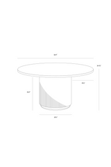 Modern European furniture - Taupe Leather Look Dining Table  - www.oroa.com