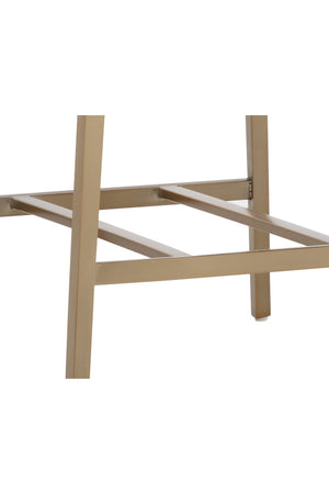 Leather-Look Channeled Arm Counter Stool | Splendido Lucano | Oroa.com