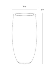 Modern European furniture - Black Concrete Indoor/Outdoor Planter - www.oroa.com