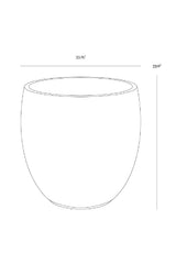 Modern European furniture - Black Concrete Indoor/Outdoor Planter - www.oroa.com