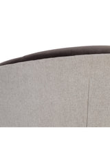 Modern European furniture - Gray Barrel-Back Dining Chair - www.oroa.com