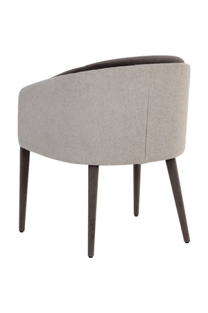 Gray Barrel-Back Dining Chair | Splendido Sheva