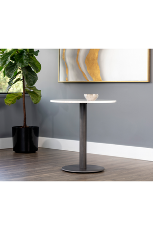 Round White Marble Bistro Table | Splendido Suki