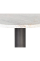 Modern European furniture - Round White Marble Bistro Table - www.oroa.com