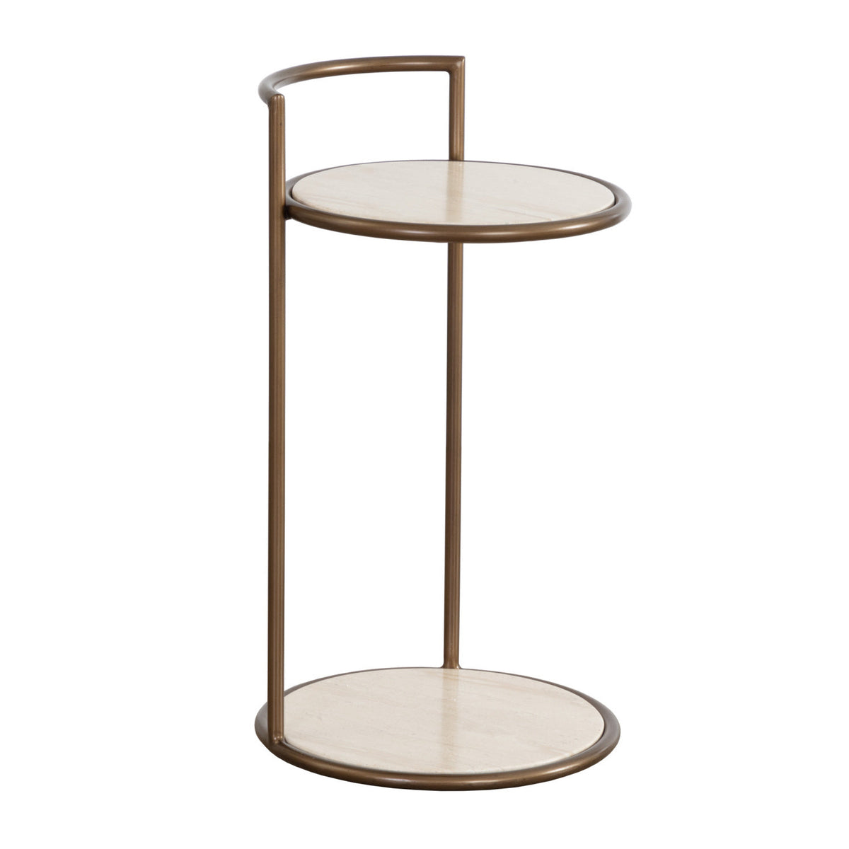 Gold Frame Indoor/Outdoor End Table | Splendido Parga