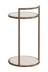 Modern European furniture - Gold Frame Indoor/Outdoor End Table - www.oroa.com