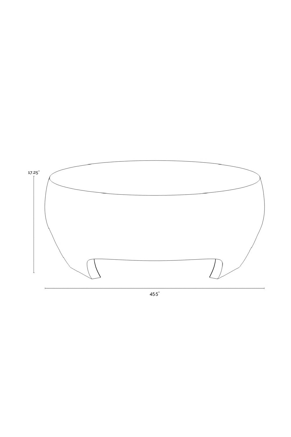Round Indoor/Outdoor Coffee Table with Open Arches | Splendido Tarsus | Oroa.com