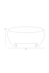 Modern European furniture - Round Indoor/Outdoor Coffee Table with Open Arches - www.oroa.com