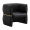 Modern European furniture - Leather Channeled Lounge Chair - www.oroa.com