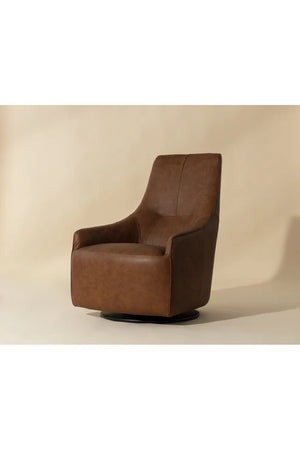 Modern European furniture - High Back Leather Swivel Chair - www.oroa.com