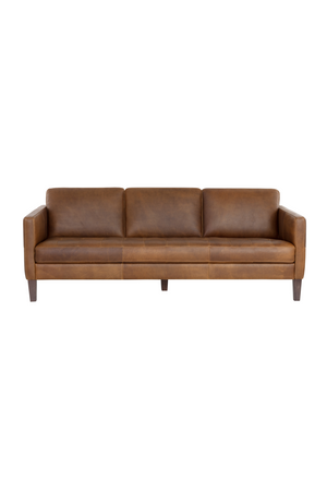 Brown Italian Leather Sofa | Splendido Karmelo