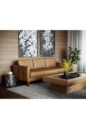 Brown Italian Leather Sofa | Splendido Karmelo