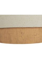 Modern European furniture - Cream Concrete Indoor/Outdoor Coffee Table - www.oroa.com