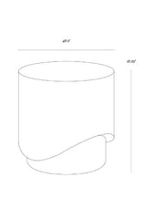 Modern European furniture - Cream Cylindrical Indoor/Outdoor End Table - www.oroa.com