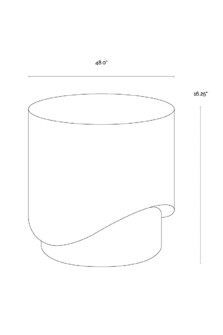 Modern European furniture - Cream Cylindrical Indoor/Outdoor End Table - www.oroa.com