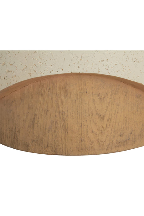 Modern European furniture - Cream Cylindrical Indoor/Outdoor End Table - www.oroa.com