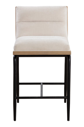 White Muslin Counter Stool by Splendido Abilene