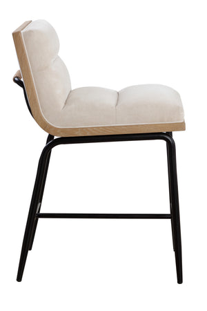 Modern European furniture - White Muslin Counter Stool - www.oroa.com