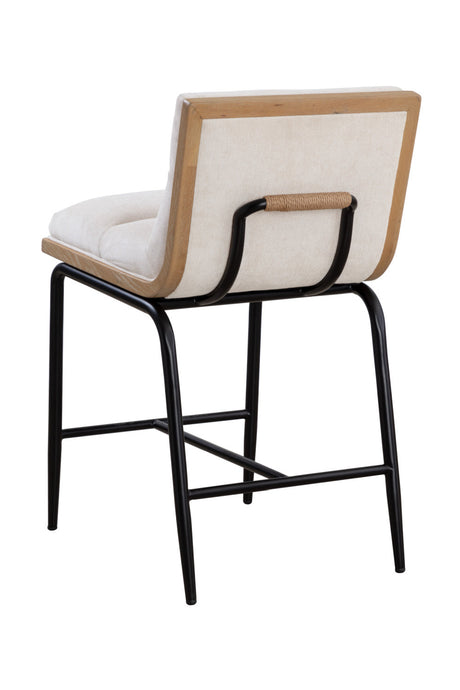 Modern European furniture - White Muslin Counter Stool - www.oroa.com