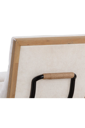 Modern European furniture - White Muslin Counter Stool - www.oroa.com