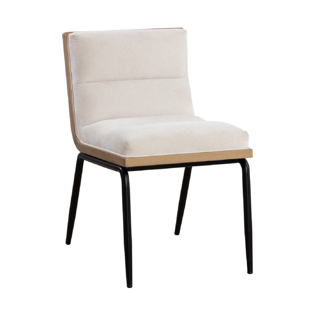 Channeled White Muslin Dining Chairs (2) by Splendido Abilene, alternate view 2