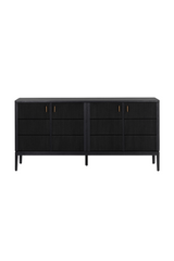Modern European furniture - 4-Door Black Sideboard - www.oroa.com