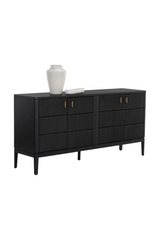 Modern European furniture - 4-Door Black Sideboard - www.oroa.com
