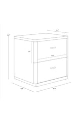 Modern European furniture - Rope Wrapped 2-Door Nightstand - www.oroa.com